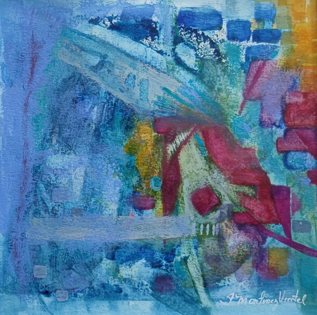 "Construyendo la vida" | Cuadro Acuarela