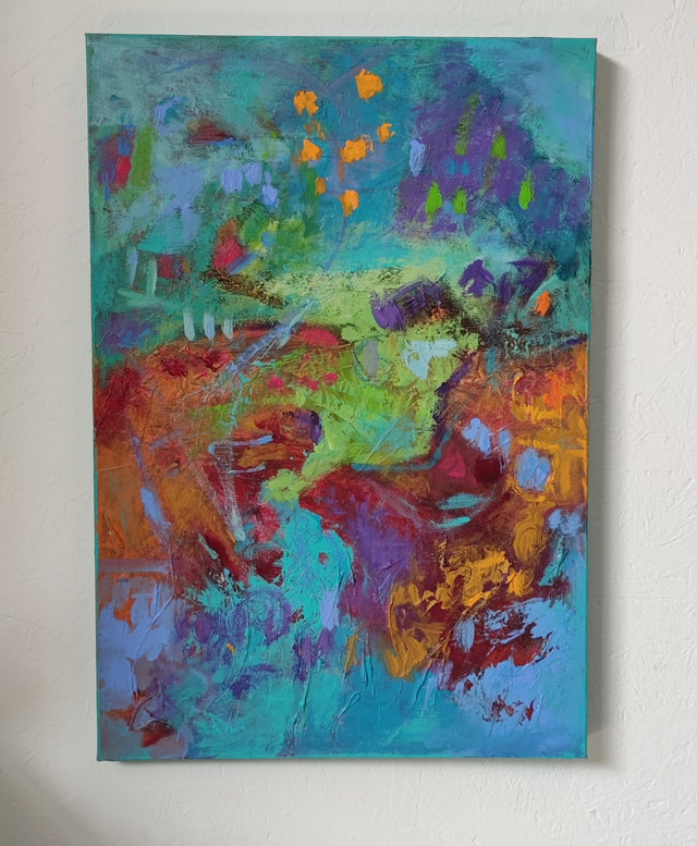 "Jardín en primavera  " | Cuadro Acrílico