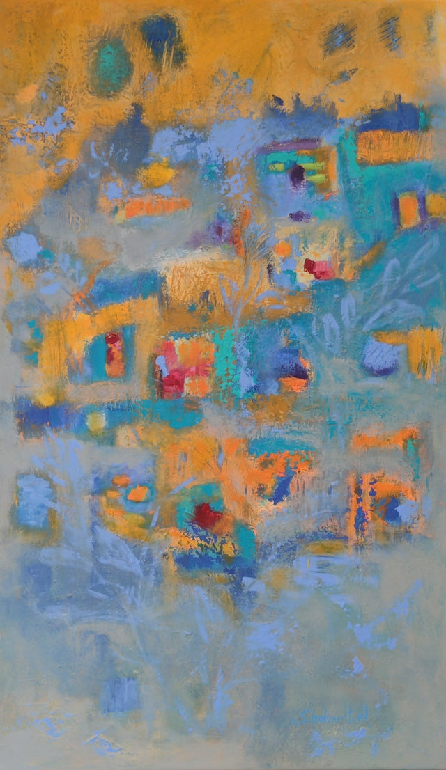 "Ciudad en otoño  " | Cuadro Acrílico