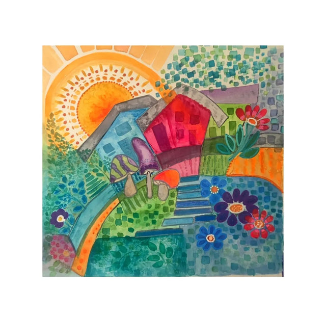Casa de cuentos| Cuadro Acuarela