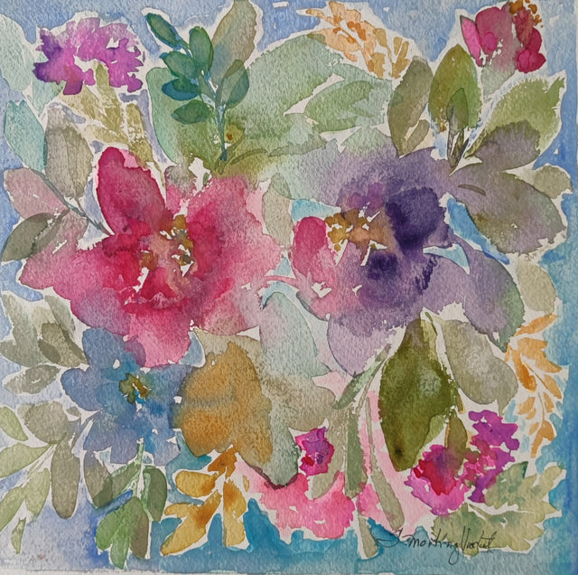 Flores libres | Cuadro Acuarela