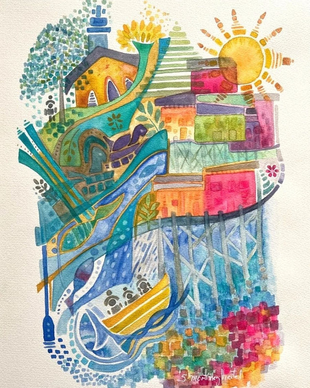 Chiloé | Cuadro Acuarela