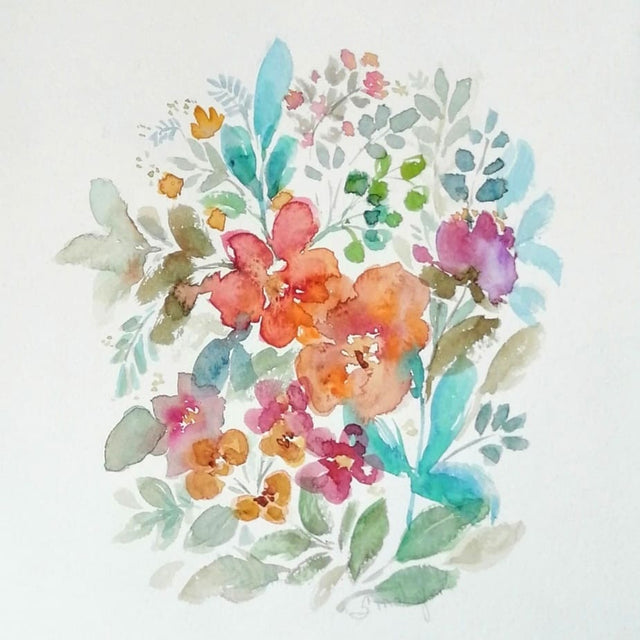 Danza floral | Cuadro Acuarela