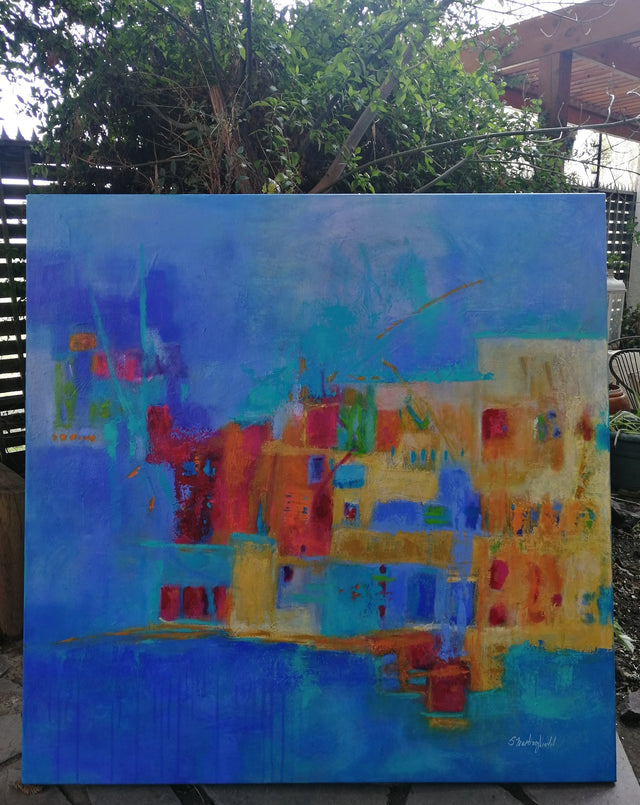 "Ciudad Flotante" | Cuadro Acrílico