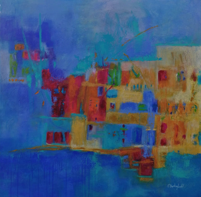 "Ciudad Flotante" | Cuadro Acrílico