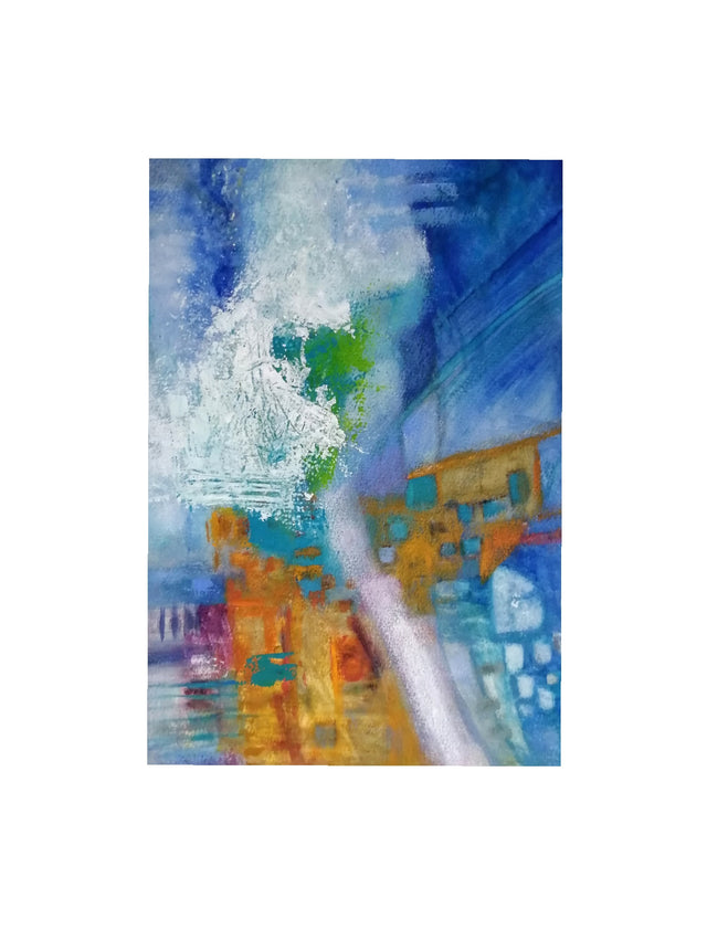 "Ciudad en las nubes" | Cuadro Acrílico