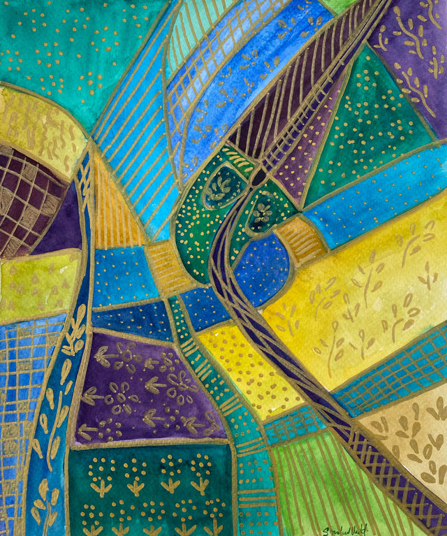 India | Cuadro Acuarela