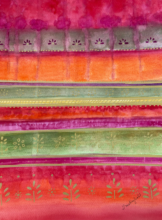 Cálido textil | Cuadro Acuarela