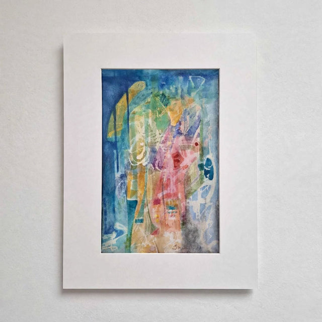 "Abstracción " | Cuadro Acuarela