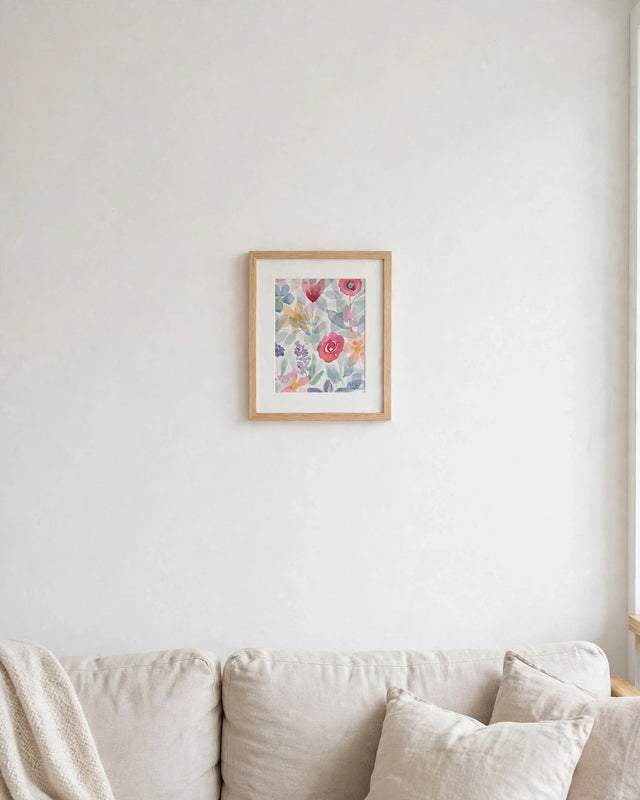 "Vista floral" | Cuadro Acuarela